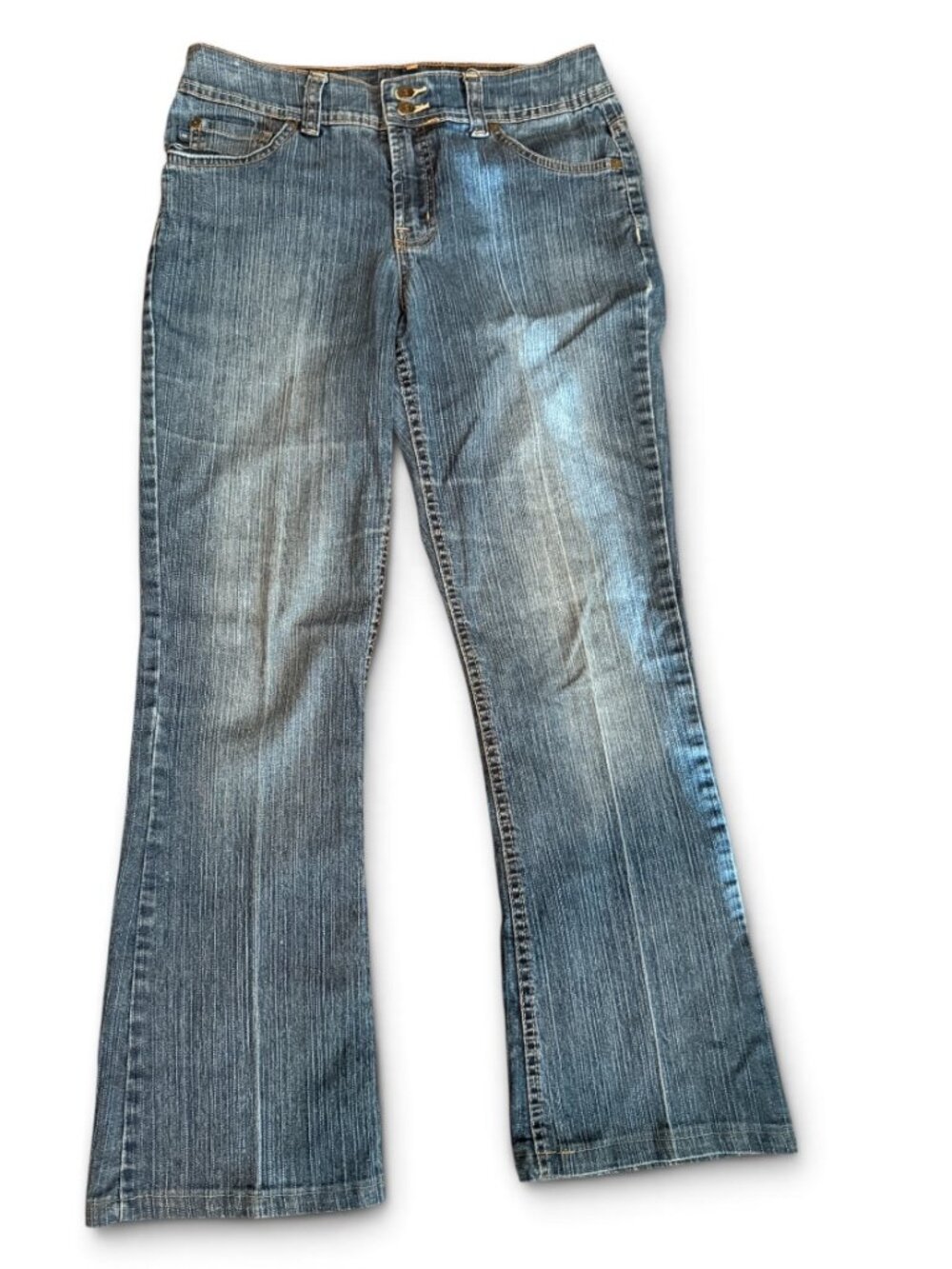 Bandolino Blu Arianna Bootcut Jeans Women's Size 8 Medium Wash Stretch Denim